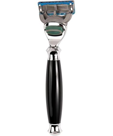 Grutti Raziet Traditional Shaving Set for Men - Kunst Fiber Brush Stainless Steel Razor Shell Chrome-Plated Stand Triple Blades - Perfect Gift - Buy Online on GoSupps.com