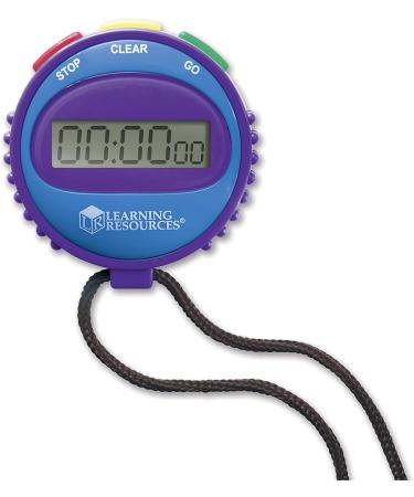 Learning Resources Simple 3 Button Stopwatch for Science Investigations and Math Exercises | Ages 5 - Buy Online on GoSupps.com