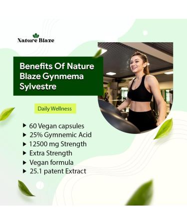 Gymnema Sylvestre (Gurmar) 25:1 Extract | 12 500 mg Strength | 25% Gymnemic Acid 60 Vegan Capsules | 2-Month Supply | Standardized 25X Concentrated Extract (Pack of 1) Gymnema Sylvestre 1 Count (Pack of 1) - Buy Online on GoSupps.com