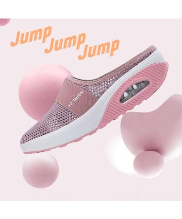 Wsedper Women's Air Cushion Slip-On Walking Shoes - Orthopedic Diabetic Sneakers (Dark Blue, Size 37) - Buy Online on GoSupps.com