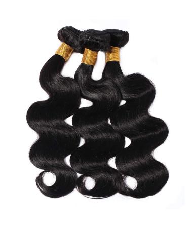 3 Bundles Brazilian Body Wave Hair Extensions - 100% Unprocessed Virgin Human Hair Weave (14 16 18 Inch) - International Shipping Available - Buy Online on GoSupps.com