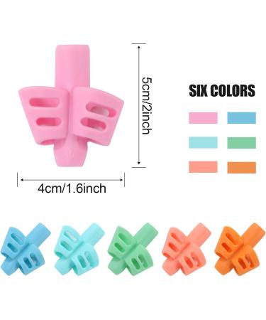 6 Ergonomic Pencil Handles for Children | Manuscript Pen Holders for Toddlers & Preschoolers | Improve Handwriting & Writing Skills - Buy Online on GoSupps.com