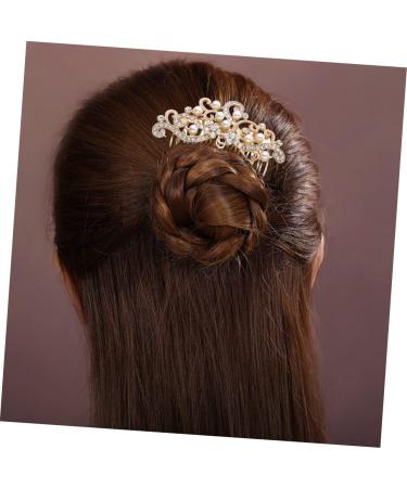HAPINARY Hair Ornament Bridal Hair Clip Metal Hair Clips Veil Comb Wedding Crystal Hair Combs Barrettes for Women Bridal Veil Rhinestone Bobby Pins Fashion Headwear Accessories Bride French - Buy Online on GoSupps.com