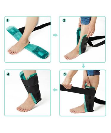 Buy Air Gel Ankle Brace Stirrup Splint for Sprains & Tendonitis Cold Compress & International Shipping Available - Buy Online on GoSupps.com