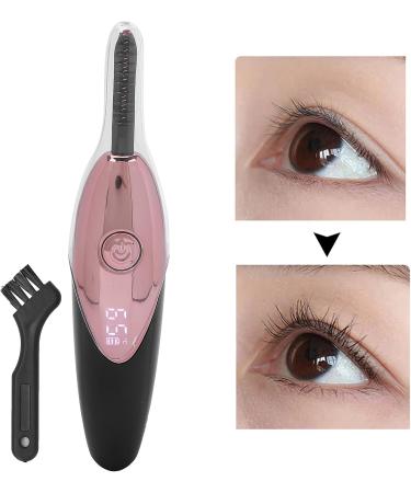 Verdant Touch Electric Eyelash Curler Electric Heated Eyelash Curler Rechargeable Portable USB Natural Eyelash Curling Comb with Cleaning Brush Rose Red - Buy Online on GoSupps.com