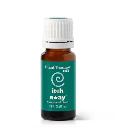 Plant Therapy Kids Itch Away Essential Oil Blend 10 mL (1/3 oz) 100% Pure Undiluted Essential Oils to Calm Itchy Skin Redness and Irritation