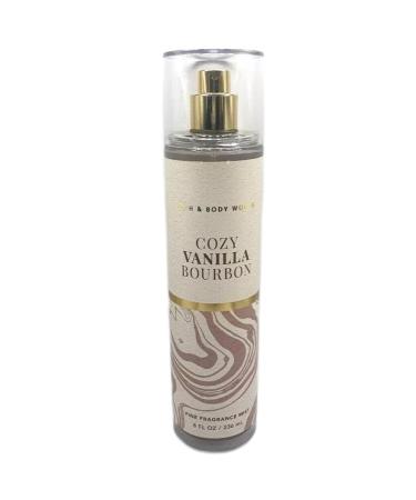 Bath & Body Works Bath and Body Works Cozy Vanilla Bourbon Fine Fragrance Mist 8 Fluid Ounce Body Spray (2023 Limited Edition)