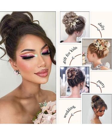 RPAEOY Dark Brown Hair Parts Dutt with Bracket - Curly Wavy Hair Tie & Messy Bun Clamp - Synthetic Hair Scrunchy for Women - Buy Online on GoSupps.com