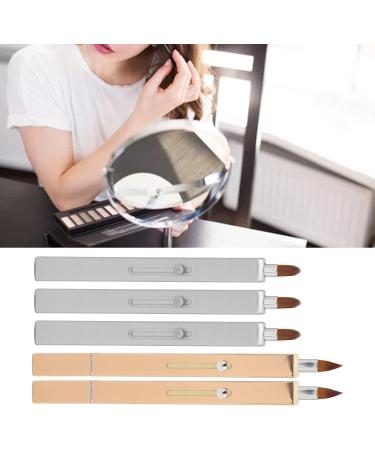 Double Ended and Single Ended Nylon Bristle Lip Brush Retractable Lip Brush Portable Multipurpose Lip Makeup Brush for Travel Home Lip Brush Applicators for Lipstick Lip Gloss Lip - Buy Online on GoSupps.com