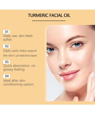 WRANBAO Facial serum with turmeric oil firming oil for the skin with turmeric vitamin serum moisturizes and illuminates antiaging facial serums for women and men 2 pieces 2 pieces - Buy Online on GoSupps.com