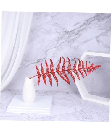 ABOOFAN 10pcs Artificial Christmas Tree Flower Arrangements Wreaths Picks Plants Adornment Leaf Filler Flash Red 14*41cm - Buy Online on GoSupps.com