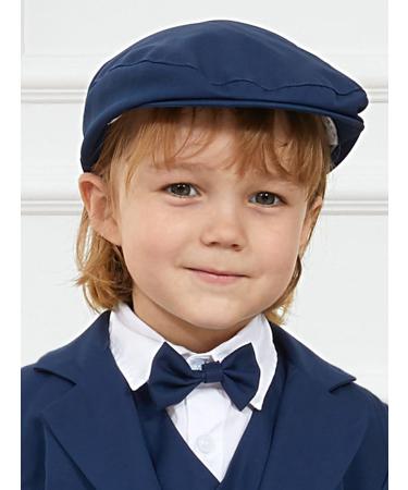 Mint Green Baby Flat Cap | Vintage Drivers Hat | Breathable & Soft | 0-8 Years | Navy Blue - Buy Online on GoSupps.com