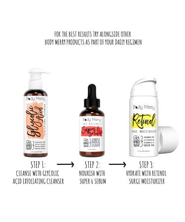 Body Merry Retinol Surge Moisturizer 3.4 oz - Anti-Aging Face, Neck & Eye Cream with Hyaluronic Acid - Cruelty Free Hydrating Skin Care for Fine Lines, Wrinkles & Dark Spots - Buy Online on GoSupps.com