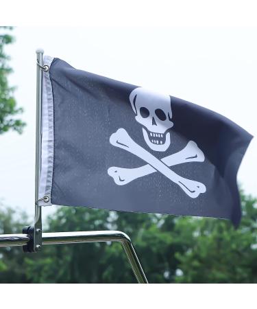 Stainless Steel Rail Mount Boat Pulpit Staff | 7/8-1 | Marine Flag Pole for Yacht - Buy Online on GoSupps.com