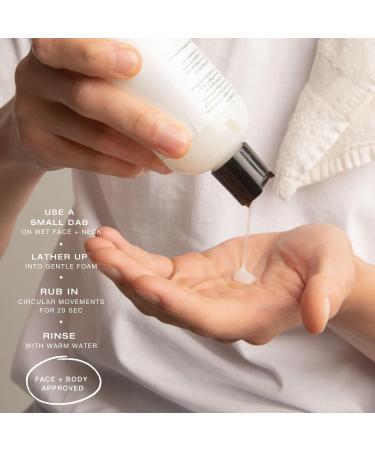 Biba De Sousa The Mandelic Scrub - Gentle AHA Exfoliation - Invigorating Daily Facial Cleanser For All Skin Types - (8 oz) - Buy Online on GoSupps.com