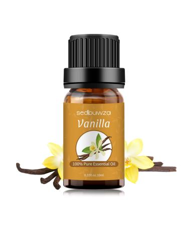 Sedbuwza Vanilla Essential Oil, 100% Pure Organic Vanilla Aromatherapy Gift Oil for Diffuser, Humidifier, Soap, Candle, Perfume