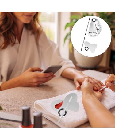 Buy Ipetboom Nail Color Mixing Palette Set - 2 Sets Stainless Steel Makeup Tool Kit for Artists - Perfect for Nail Polish & Oil Paint - Buy Online on GoSupps.com