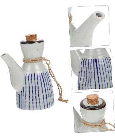 Zerodeko 2pcs Ceramic Soy Sauce Pot Seasoning Container Shoyu Dispenser Sauce Container Soy Sauce Dispenser Syrup Ceramic Soy Sauce Container Syrup Dispenser Oil Storage Tank Ceramics Wood 7X7X12CMx2pcs Assorted Colorx2pcs - Buy Online on GoSupps.com