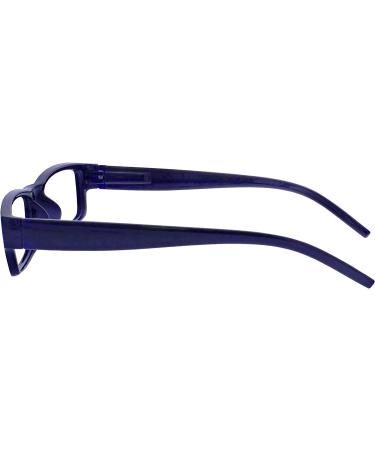Blue Black Lightweight Comfortable Reading Glasses +2.50 Magnification | Unisex Readers - Buy Online on GoSupps.com