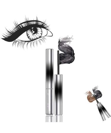 Olivia Blaire Iron Wand Mascara Bristleless Metal Rod Mascara Judy Doll Mascara 3d Curling Eyelash Iron Mascara Waterproof Flake Proof Long Lasting (Black)