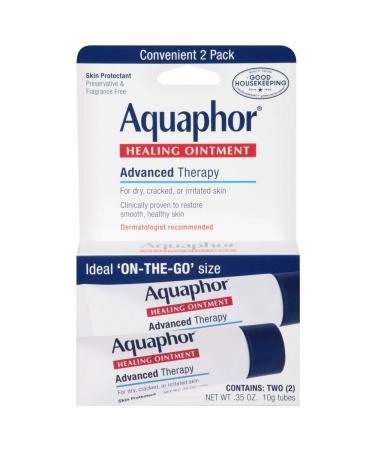 Aquaphor Healing Skin Ointment Advanced Therapy 2 Pack 0.35 oz ea ( Pack of 5)