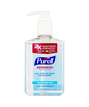 Purell Advanced Hand Sanitizer 8 oz - Refreshing Gel for Germ Protection - Buy Online on GoSupps.com