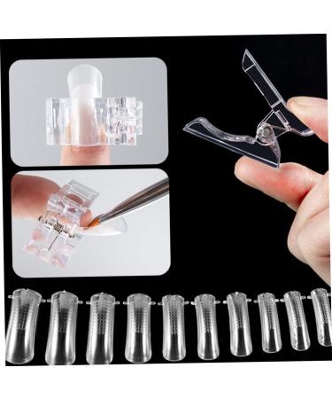 Healeved 1 Set Nail Extension Set Clear Fake Nails Gel De Cejas Transparente Gel for Nails Extension Nail Gel Nail Mold Kit Nail Art Kit Nail Kit Manicure Plastic Double Head Nail Piece 17.8x1.2cm As Shown - Buy Online on GoSupps.com