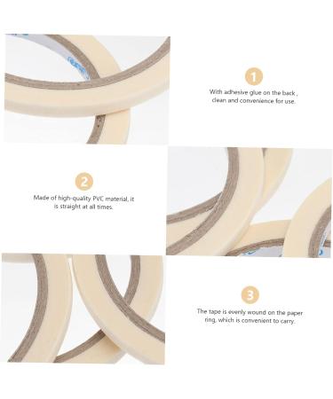 Healeved Nail Tool 5pcs Professional Masking Tape Nail Striping Tape Nail Glue Tape Nail Tips Tape Line Nail Art Nails Stickers Manicure Tape Striping Tape Line Nail Tape Tool Stripping As Shown medium - Buy Online on GoSupps.com