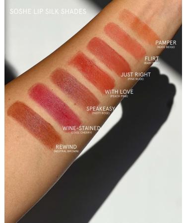 SOSHE Ceramide Lip Silk - SPEAKEASY | Hydrating Silk Lip Treatment for Soft Smooth Lips | International Shipping Available - Buy Online on GoSupps.com