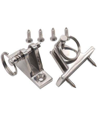 VTurboWay 2 Pack Bimini Top Deck Hinge with Removable Pin, 316 Stainless Steel