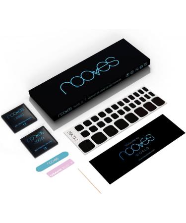  NOOVES NOOVES NAILS - Premium Pre-Curved Gel Toenail Polish - Onyx Black - Semi-Permanent Gel Polish | Pedicure Nail Design | Self-Adhesive Gel Nail Sheets - Buy Online on GoSupps.com