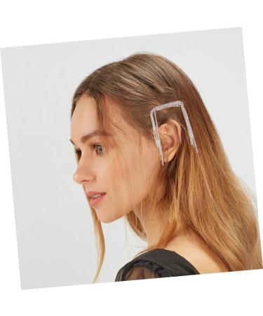 FRCOLOR Rhinestone Hairpin tassel hair clip crystal hair clip bridal headpieces for alligator hair clips for women rhinestones braided ponytail bride pin hair jewelry alloy Bobby Miss - Buy Online on GoSupps.com