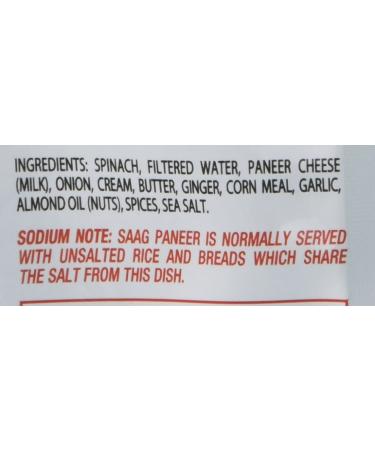Jyoti Saag Paneer 10oz (Pack of 6) - Authentic Indian Spinach and Cheese Curry - Buy Online on GoSupps.com