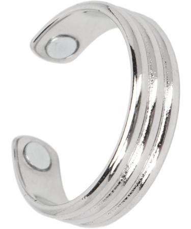 Magnetic Rings for Men & Women - Elegant Adjustable Jewelry for Fatigue Relief & Joint Pain - Silver Accessories - Buy Online on GoSupps.com