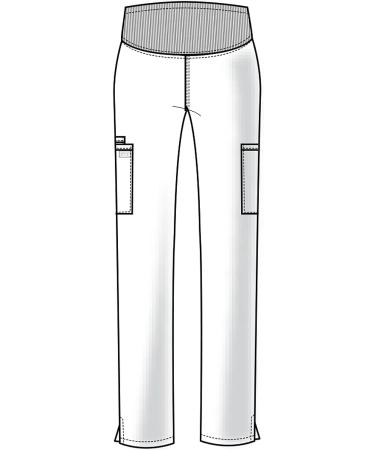 Cherokee Maternity Scrub Pants for Women - Soft Stretch Workwear for Professionals - Size Large, Black - WW220 - Buy Online on GoSupps.com