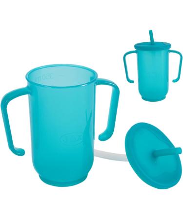 Patient Drink Cup with Straw Lid 400ML Sippy Cup for Adults Easy Drink Cup Feeder Water Diet Feeding Cups for The Elderly and Disabled Kitchen Supplies - Buy Online on GoSupps.com