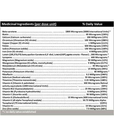 iCare Naturals Vita 50+ - Multivitamins for Seniors aged 50 and above - Health Supplement for Adults Gluten Free | Vegetarian Friendly | Halal | Manufactured in Canada FDA Registered | GMP Certified - 60 count - 2 months supply. - Buy Online on GoSupps.com