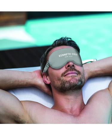 Kenneth Cole Satin Eye Mask - Eyeshade with Elastic Strap Blocks Light Like A Boss and Gets You The Best Night's Sleep Ever Grey - Buy Online on GoSupps.com