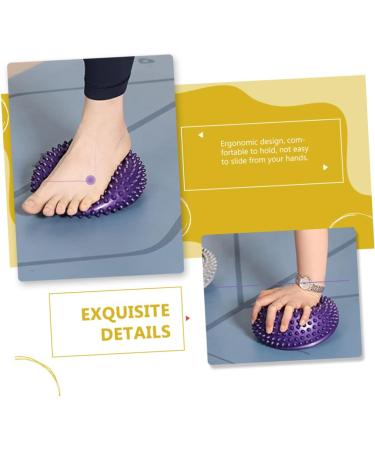 Beavorty Durian-Ball Portable Foot Massage Device - Relaxing Lacrosse Massage Balls for Plantar Fasciitis & Arm Relief - Violet PVC - 16x16x8cm Purple - Buy Online on GoSupps.com