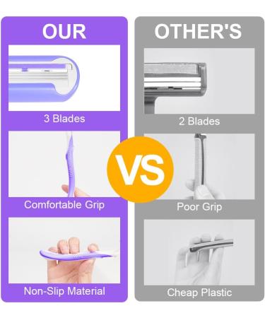 Lophe Razor for Women - Purple Smooth Razor Blades & 4 Replacement Blades - Perfect Gift for Her - Buy Online on GoSupps.com