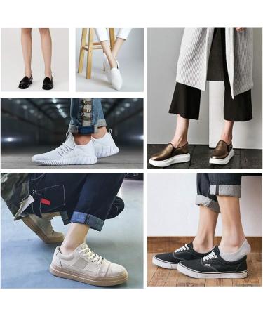 YouChan Invisible Sneaker Socks - 10 Pairs Anti-Slip Footy No Show Socks for Men & Women Big Silicone Pad Size 43-46 White - Buy Online on GoSupps.com