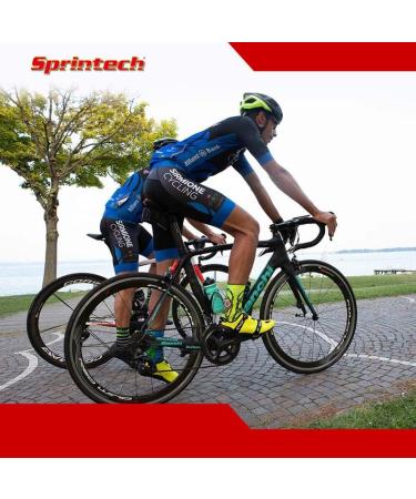 Sprintech Road Drop Bar Rearview Bike Mirror - Pair Dropbar (Black) | Safety Bicycle Mirror - Buy Online on GoSupps.com