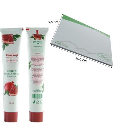 Sabrina Rudnik Pomegranate Hand and Nail Balm 45 ml Pack of 3 + Notepad varivendo - Buy Online on GoSupps.com