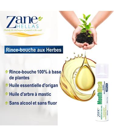 Zane Hellas MouthWash. Oral rinse with oregano oil. Ideal for gingivitis plaque dry mouth and bad breath. Alcohol and fluoride free. 60ml - Buy Online on GoSupps.com