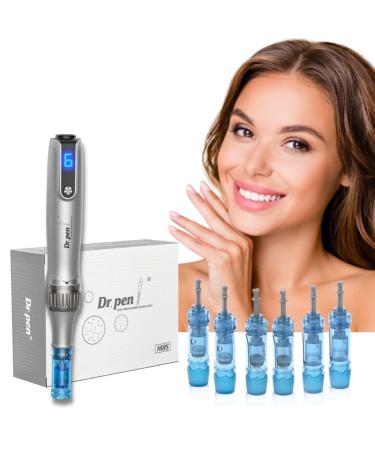 Dr. Pen Ultima M8S - Wireless Beauty Pen - Skin Care Tool Kit + 0.25mm 12pins  2 + 0.25mm 36pins  2 + Round Nano x2