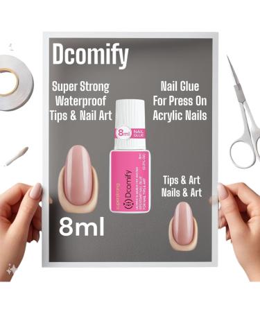 Nail Glue Super Strong - No More Nails Anti-Bacterial Gel Nail Glue Brush-On for False Nails Perfect For Acrylic Tips & Nail Repair Kit for Broken Natural Nails Extra Strength Formula. - Buy Online on GoSupps.com