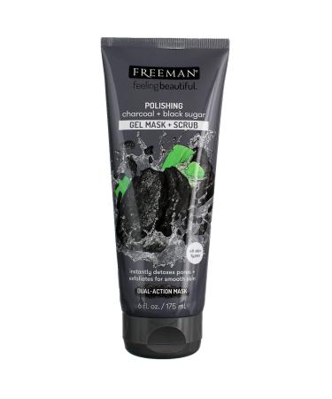 Freeman Beauty Feeling Beautiful Polishing Gel Beauty Mask + Scrub Charcoal + Black Sugar 6 fl oz (175 ml)
