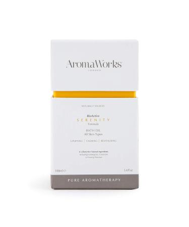 Aromaworks Serenity Bath Oil - 100% Pure Essential Oils - Stress-Relief & Energizing - Nourishing Vegan Formula - 3.4 oz - Buy Online on GoSupps.com