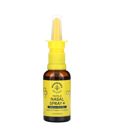 Beekeepers Naturals Propolis Plus Nasal Spray - Natural Immune Support & Sinus Relief 1 FZ | Shop Internationally - Buy Online on GoSupps.com