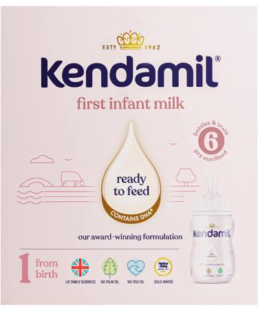 Kendamil Ready to Feed Baby Formula 6x70ml - Premium Quality Infant Nutrition - Buy Online on GoSupps.com